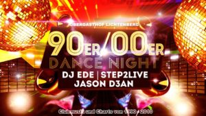 90er trifft 2000er - DANCE NIGHT Cover